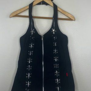 Tripp NYC Front Zip Bustier Halter